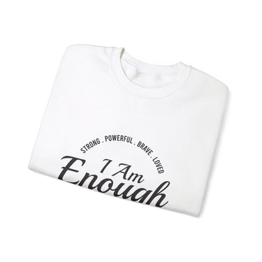Faith Culture - I am Enough - Christian Unisex Heavy Blend™ Crewneck Sweatshirt