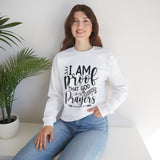 Faith Culture - I am Proof That God Works - Christian Unisex Heavy Blend™ Crewneck Sweatshirt White