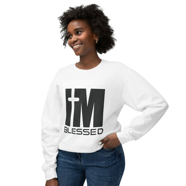 Faith Culture - I'm Blessed - Christian Unisex Lightweight Crewneck Sweatshirt
