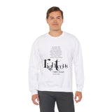 Faith Culture - Isaiah 41:10 - Christian Unisex Heavy Blend™ Crewneck Sweatshirt White