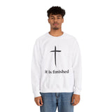 Faith Culture - It is Finished - Christian Unisex Heavy Blend™ Crewneck Sweatshirt