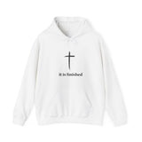 Faith Culture - It is Finished - Christian Unisex Heavy Blend™ Hooded Sweatshirt