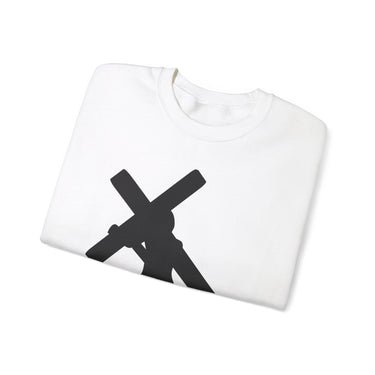 Faith Culture - Jesus Carrying the Cross - Christian Unisex Heavy Blend™ Crewneck Sweatshirt
