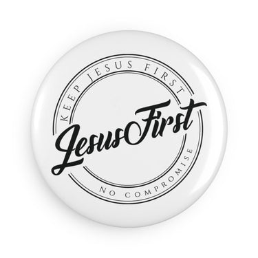 Faith Culture - Jesus Christ - Christian Button Magnet, Round (1 & 10 pcs) 1 pc 2.25" Round
