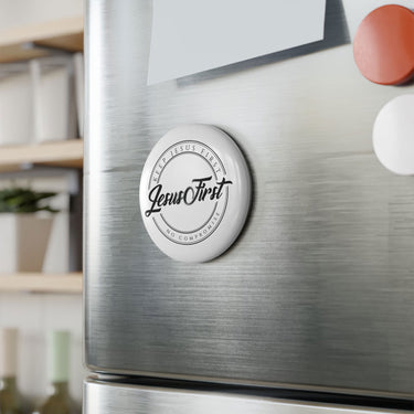 Faith Culture - Jesus Christ - Christian Button Magnet, Round (1 & 10 pcs)