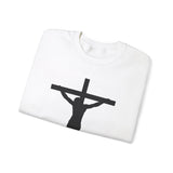 Faith Culture - Jesus on the Cross - Christian Unisex Heavy Blend™ Crewneck Sweatshirt
