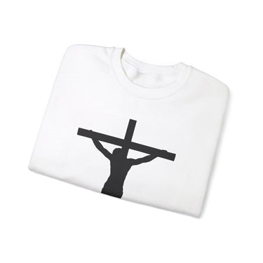Faith Culture - Jesus on the Cross - Christian Unisex Heavy Blend™ Crewneck Sweatshirt