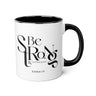 Faith Culture - Joshua 1:9 - Christian Accent Coffee Mug (11oz) Black 11oz