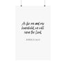 Faith Culture - Joshua 24:15 Poster - Christian Wall Art - Serve the Lord Home Decor 22" x 34" Matte