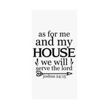 Faith Culture - Joshua 24:15 Poster - Christian Wall Art - We Will Serve the Lord Decor