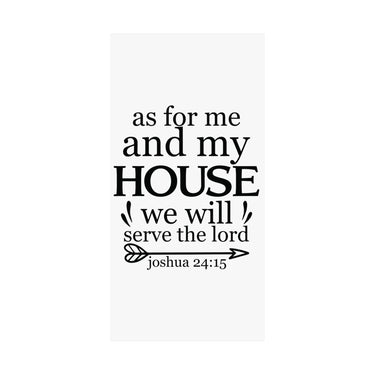 Faith Culture - Joshua 24:15 Poster - Christian Wall Art - We Will Serve the Lord Decor