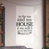 Faith Culture - Joshua 24:15 Poster - Christian Wall Art - We Will Serve the Lord Decor
