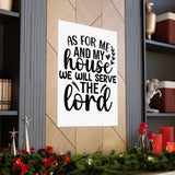 Faith Culture - Joshua 24:15 Poster - Christian Wall Art - We Will Serve the Lord Decor 30″ x 40″ Matte