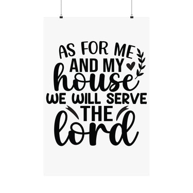 Faith Culture - Joshua 24:15 Poster - Christian Wall Art - We Will Serve the Lord Decor
