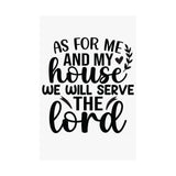 Faith Culture - Joshua 24:15 Poster - Christian Wall Art - We Will Serve the Lord Decor