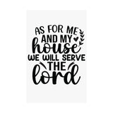 Faith Culture - Joshua 24:15 Poster - Christian Wall Art - We Will Serve the Lord Decor