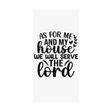 Faith Culture - Joshua 24:15 Poster - Christian Wall Art - We Will Serve the Lord Decor
