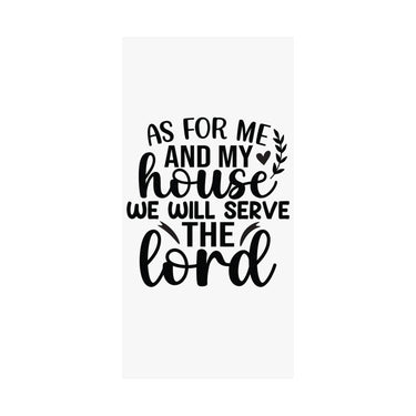 Faith Culture - Joshua 24:15 Poster - Christian Wall Art - We Will Serve the Lord Decor