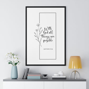 Faith Culture - Limitless Faith - Matthew 19:26 - Christian Wall Art
