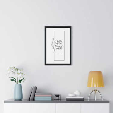 Faith Culture - Limitless Faith - Matthew 19:26 - Christian Wall Art