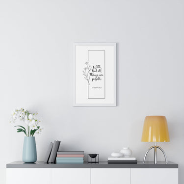 Faith Culture - Limitless Faith - Matthew 19:26 - Christian Wall Art