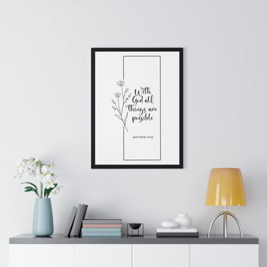Faith Culture - Limitless Faith - Matthew 19:26 - Christian Wall Art