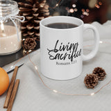 Faith Culture - Living Sacrifice - Romans 12:1 Christian Coffee Mug