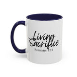 Faith Culture - Living Sacrifice - Romans 12:1 Christian Coffee Mug