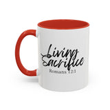 Faith Culture - Living Sacrifice - Romans 12:1 Christian Coffee Mug