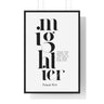 Faith Culture - Majesty and Strength - Psalm 93:4 - Christian Wall Art 24″ x 36″ Black