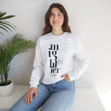 Faith Culture - Mighty God - Christian Unisex Heavy Blend™ Crewneck Sweatshirt White