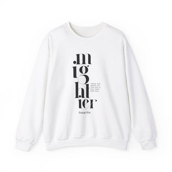 Faith Culture - Mighty God - Christian Unisex Heavy Blend™ Crewneck Sweatshirt