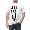 Faith Culture - Mighty God - Psalm 93:4 - Christian Unisex Cut & Sew Tee White stitching