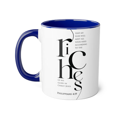 Faith Culture - Philippians 4:19 - Christian Accent Coffee Mug (11oz)