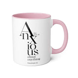 Faith Culture - Philippians 4:6 - Christian Accent Coffee Mug (11oz) Pink 11oz