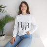 Faith Culture - Proverbs 3:5 - Christian Unisex Heavy Blend™ Crewneck Sweatshirt White
