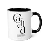 Faith Culture - Psalm 138:3 - Christian Accent Coffee Mug (11oz) Black 11oz