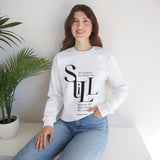 Faith Culture - Psalm 23:2 - Christian Unisex Heavy Blend™ Crewneck Sweatshirt White