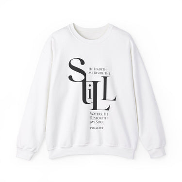 Faith Culture - Psalm 23:2 - Christian Unisex Heavy Blend™ Crewneck Sweatshirt