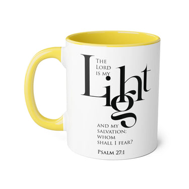 Faith Culture - Psalm 27:1 - Christian Accent Coffee Mug (11oz)