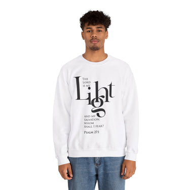 Faith Culture - Psalm 27:1 - Christian Unisex Heavy Blend™ Crewneck Sweatshirt