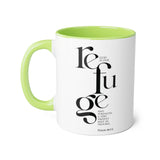 Faith Culture - Psalm 46:1-2 - Christian Accent Coffee Mug (11oz)