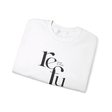 Faith Culture - Psalm 46:1-2 - Christian Unisex Heavy Blend™ Crewneck Sweatshirt