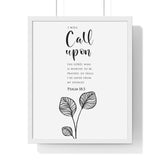 Faith Culture - Rock of Refuge - Psalm 18:3 - Christian Wall Art 16" x 20" White