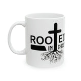 Rooted In Christ Christian Ceramic Coffee Mug
