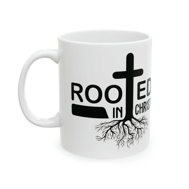 Rooted In Christ Christian Ceramic Coffee Mug