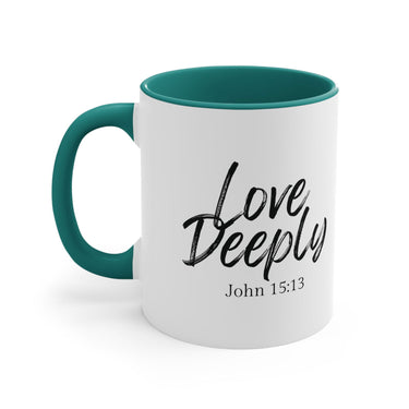 Faith Culture - Sacrificial Love - John 15:13 Christian Accent Coffee Mug