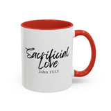 Faith Culture - Sacrificial Love - John 15:13 Christian Coffee Mug