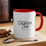 Faith Culture - Selfless Love - 1 John 3:16 Christian Accent Coffee Mug