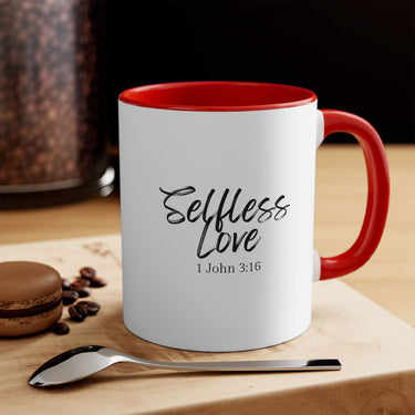 Faith Culture - Selfless Love - 1 John 3:16 Christian Accent Coffee Mug